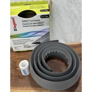 CDG-5 Legrand Wiremold Corduct 5 ft. 1-Channel Over-Floor Cord Protector - Gray